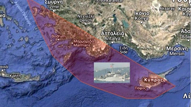 Νέα Navtex: Οι Τούρκοι βγάζουν το Cesme σε Χίο, Σάμο, Ρόδο, Κω, Μεγίστη