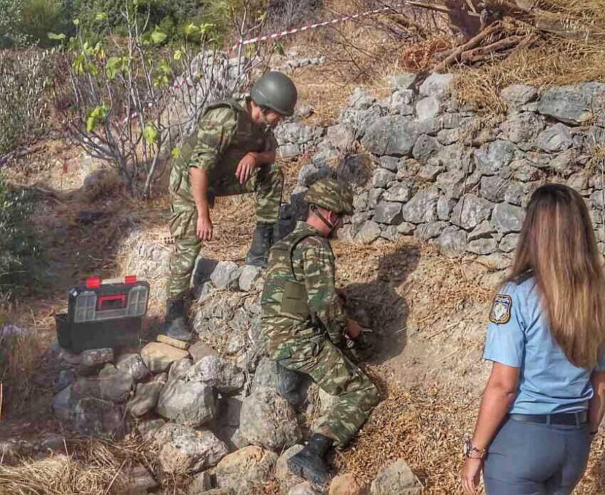Σάμος: Εντοπίστηκε νάρκη δίπλα σε σχολείο