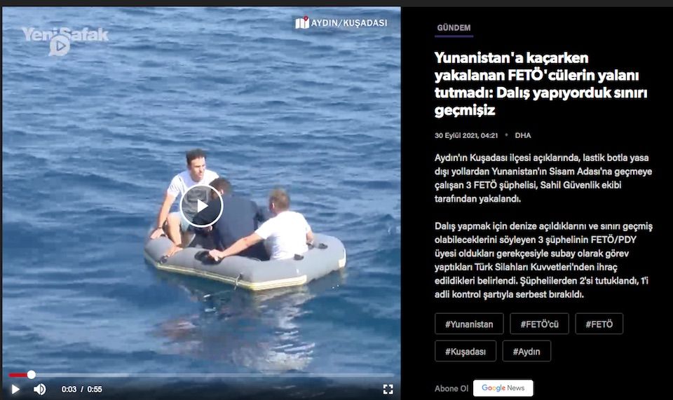 Τούρκοι πέρασαν στη Σάμο με υποβρύχια σκούτερ και τους γυρίσαμε πίσω ισχυρίζετε Τουρκική εφημερίδα